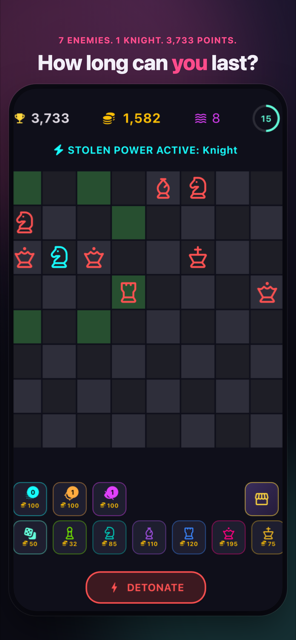 Gameplay board mid-wave